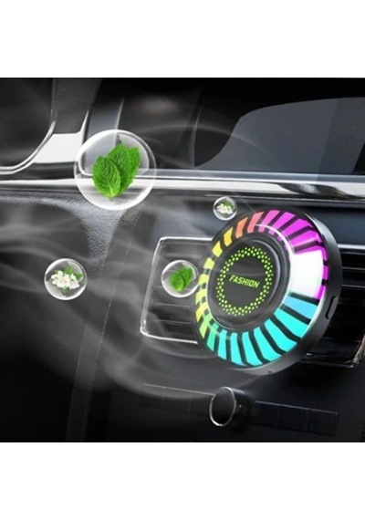 Araç İçi Koku Hazneli Rgb Sese Duyarlı Led Işık Mikudesign