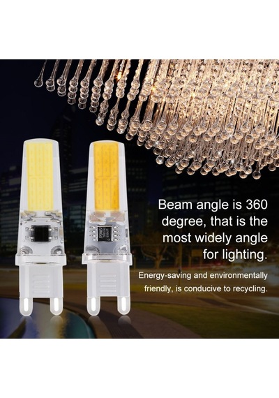 10 ADET G9 LED AMPÜL  9 WATT BEYAZ IŞIK ( DİMMERLİ )