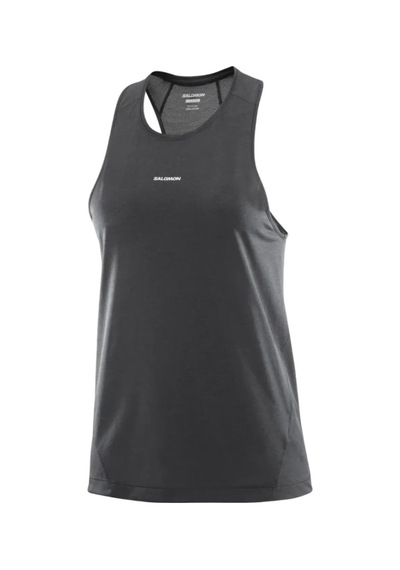Salomon Salomon Shkout Core Tank Kadın Siyah Koşu Atleti 27180 Siyah