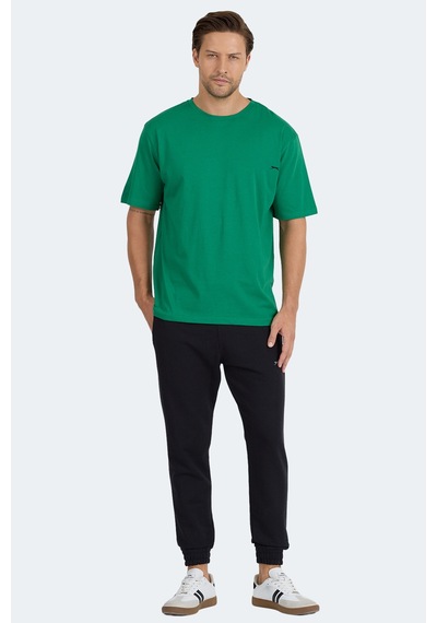 Slazenger Kaıser In Oversize Erkek Oversıze Koyu Yeşil Tişört Koyu Yeşil