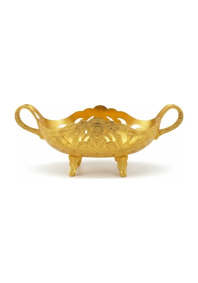 Desenli Ayaklı Gondol Altın Gold