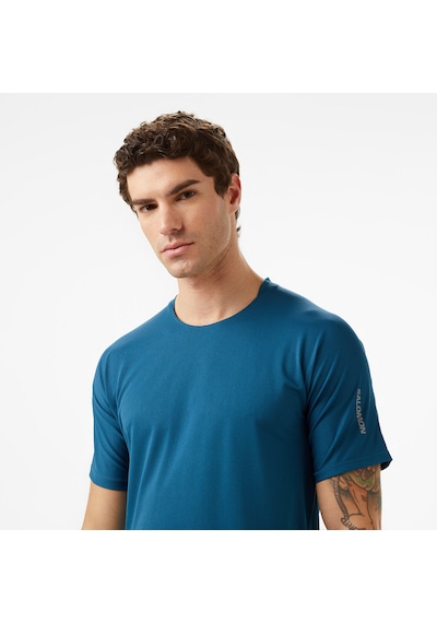 Salomon Sense Aero Erkek Lacivert T-shirt Lc2254700 Çok Renkli