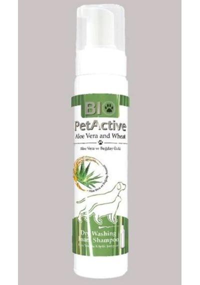 Bio Petactive Aloe Vera Özlü Kuru Yıkama Köpük Şampuan 200 ML