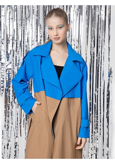 Regular Fit Kadın Trenchcoat Lacivert