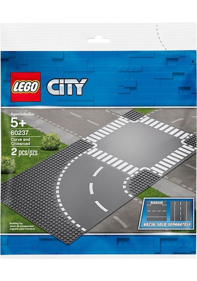 LEGO® City 60237 Şehir Eğrileri ve Kavşak Yapı Seti