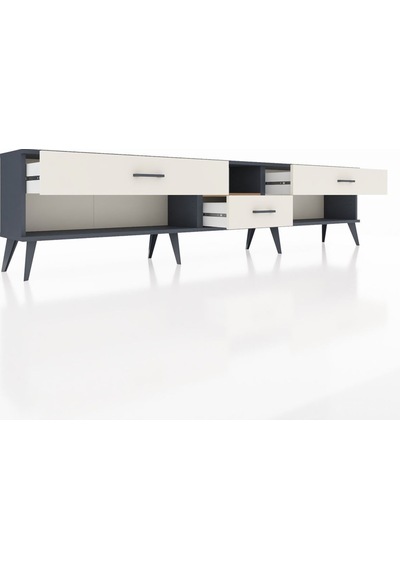 Arges Tv Ünitesi Tek Raflı 3 Çekmeceli 220x30x51 Antrasit-çam/aytaşı Atlas Çam/aytası - Antrasıt Arges Tv Ünitesi Tek Raflı 3 Çekmeceli 220x30x51 Antrasit-çam/aytaşı Atlas Çam/aytası - Antrasıt