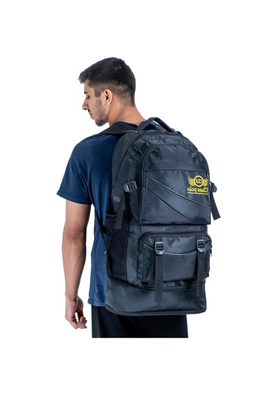 Probag Çok Bölmeli Suya Dayanıklı Outdoor Sırt Çantası Dağcı Çantası Kamp & Günlük Kullanım Siyah