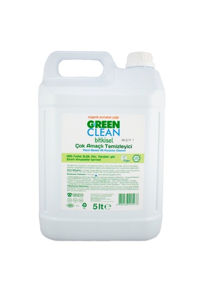 U Green Clean Bitkisel Çok Amaçlı Temizleyici Portakal Yağlı 5 L