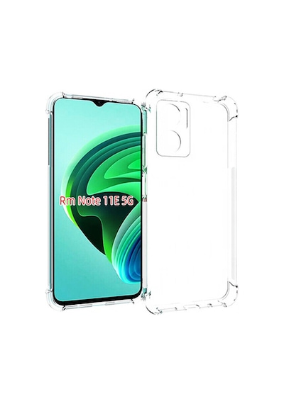 Xiaomi Redmi Note 11e Kamera Korumalı Airbag Antishock Köşe Korumalı Şeffaf Silikon Kılıf