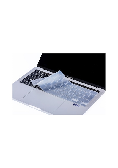 Apple Uyumlu MacBook Pro Klavye Koruyucu 13inç M1-m2 Uk-eu İngilizce Touchbarlı A2338 A2289 A2251 A2141 Şeffaf
