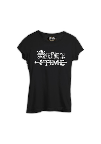 One Piece - Time Siyah Bayan Tshirt