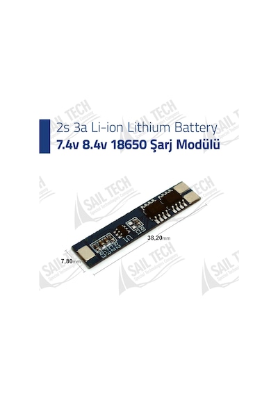 2s 3a Li-on Lithium Battery 7.4v 8.4v 18650 Şarj Modülü