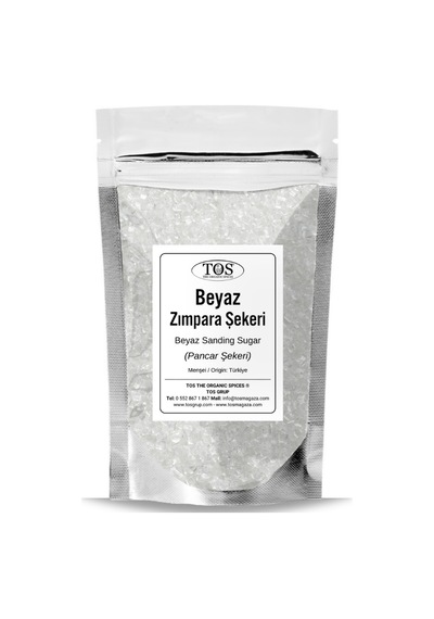 Tos The Organic Spices Beyaz Zımpara Şekeri 100 G White Sanding Sugar