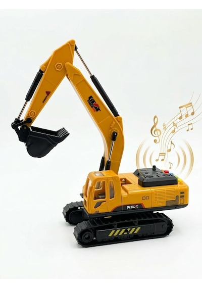 Paletli Full Fonksiyon Ekskavatör İş Makinası 30 CM - 360 Derece Dönebilir Işıklı ve Sesli Oyuncak