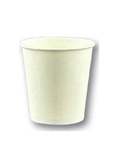 100 Adet 2,5 Oz Beyaz Baskısız Karton Bardak Kahve, Çay, Shot