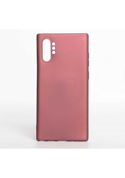 Samsung Galaxy Note 10 Plus Kılıf Zore Premier Silikon Kapak - Mürdüm Mürdüm Mor