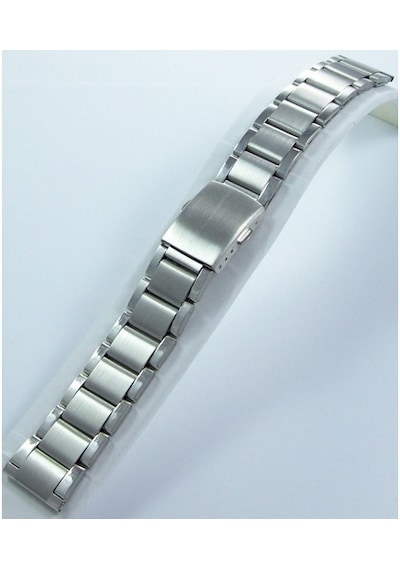 Çelik Saat Kordonu Yandan Kilitli Spor Metal Saat Kordonu 18Mm Me (458559687)