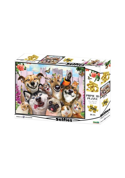 Prime 3d - Pet Selfie 500 Parça Yetişkin Puzzle 10062