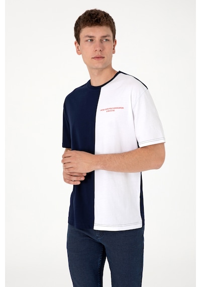 U.S. Polo Assn. Erkek Comfort Fit Bisiklet Yaka Lacivert Tişört 50306903-VR033