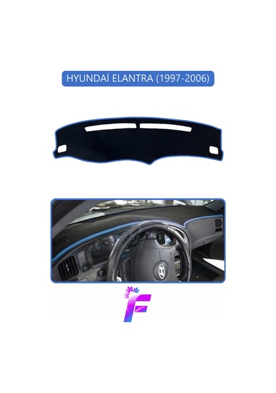 Hyundai Elantra 1997-2006 Uyumlu Torpido Örtüsü Yansıma Önleyici Hızlı Montaj Koruma G11