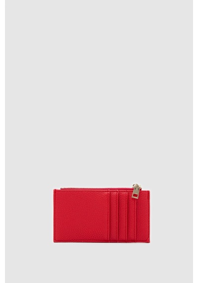 Shule Bags Linn Dokulu Kadın Kartlık Kırmızı