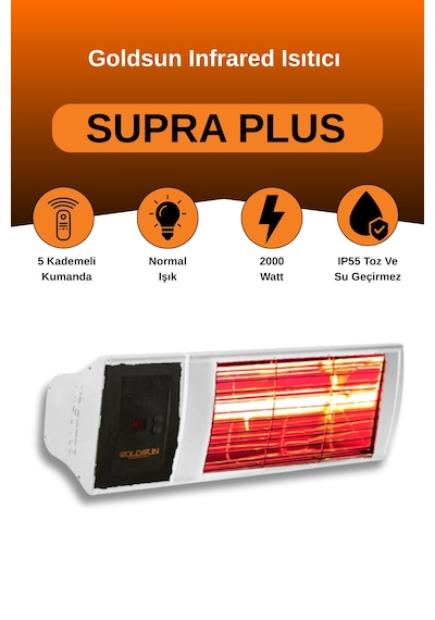 Supra Plus 2000 Watt Gss20p Kumandalı Elektrikli Isıtıcı