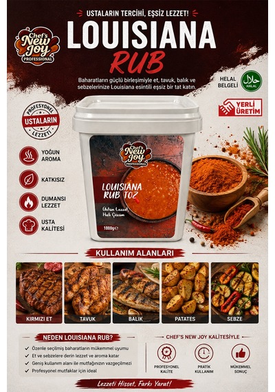 Louisiana Rub 1000g Baharat Karışımı Gurme Lezzet