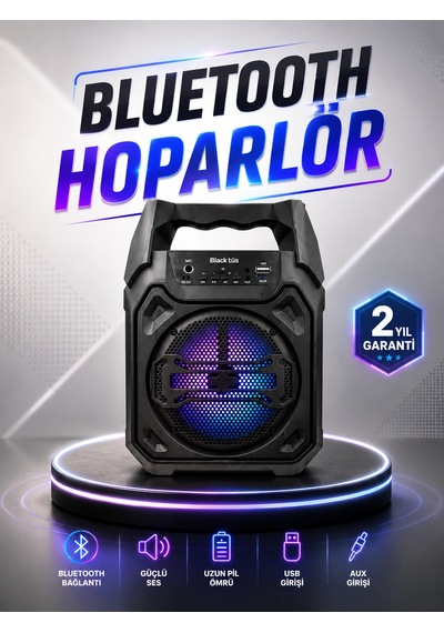 Güçlü Ve Şarj Edilebilir Bluetooth Hoparlör 6.5 İnç - Lisinya