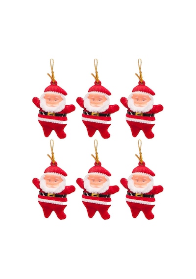 Waldern Yılbaşı Çam Ağacı Süsü Noel Baba 6'lı