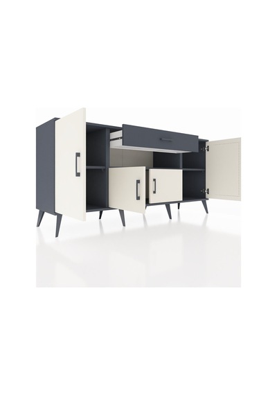 Hyperion Konsol 3 Raflı Tek Çekmeceli 4 Kapaklı 176x44x83 Antrasit-aytaşı/antrasit Aytaşı/antrasit Hyperion Konsol 3 Raflı Tek Çekmeceli 4 Kapaklı 176x44x83 Antrasit-aytaşı/antrasit Aytaşı/antrasit