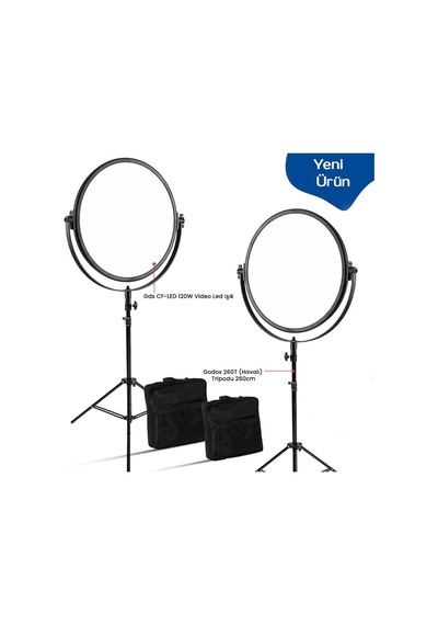 Gdx CF-120W 2'li LED Video Işığı