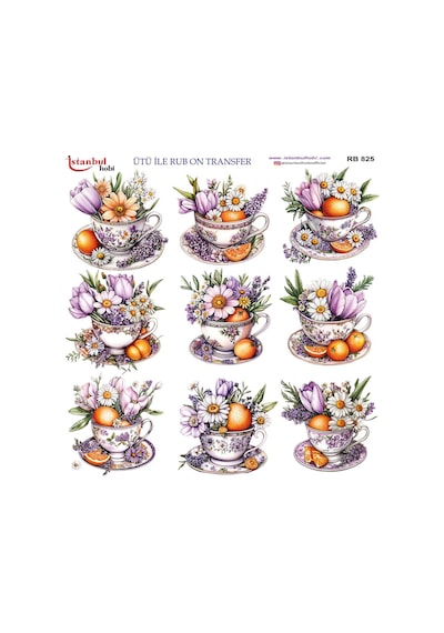 Ütü İle Rub On Transfer Kağıdı 30x30cm Rb-825