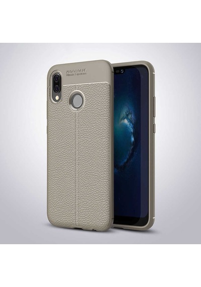 Huawei P20 Lite Kilif Deri Tarzi Niss Silikon Case 389468555
