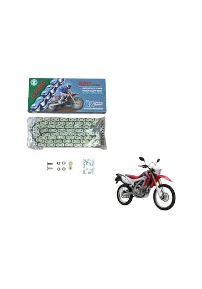 Honda Crf 250 L Cross O-ringli Cz Çekya Motosiklet Zinciri 520-120l Zincir