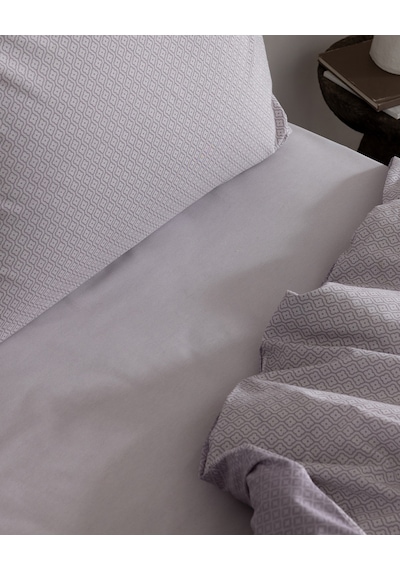 Madame Coco Brunelle Çift Kişilik Pamuklu Baskılı Çarşaflı Nevresim Takımı - Lila 8684427333235 Çok Renkli
