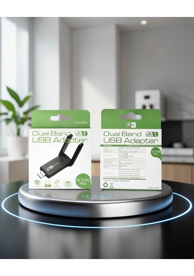 Çift Bant Usb Wifi Adaptör 1200 Mbps Uczzzwifiadaptör-4