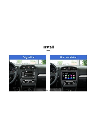 Golf 6 2008-2012 Uyumlu Multi Medya Navi Gasyon Usb Kamera Carplayer 4 Ram