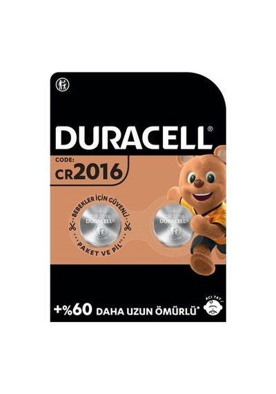 Lityum Düğme Pil 3v, 2'li Paket, Uzun Süreli Enerji