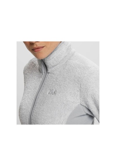 Jack Wolfskin Pıne Leaf Jacket Women Kadın Polar Ceket 1706751 Gri Gri