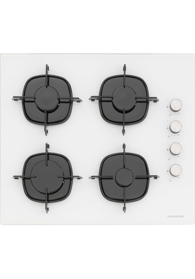 Silverline BO65E4W01 - CS5335W01 - 3490 OSLO Beyaz Cam Ankastre Set
