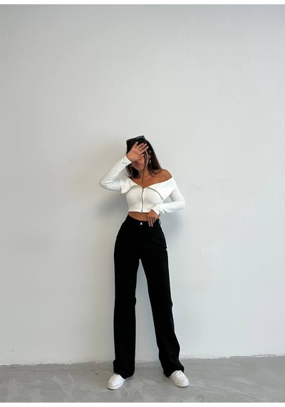 Zdnjeans Yeni Sezon Siyah Bol Kesim Kot Pantolon Lacivert
