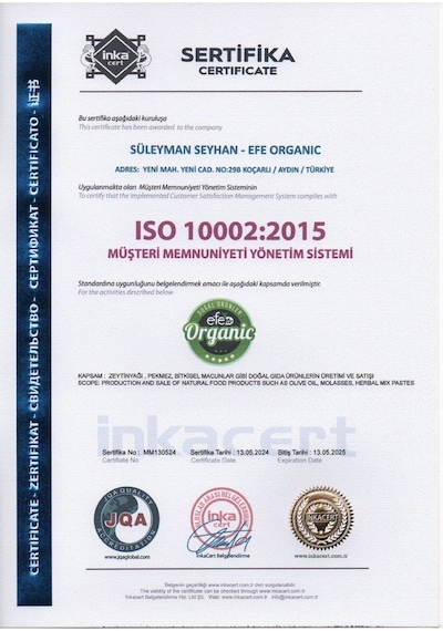 Efe Organic Ultra Natural 10 Lt Pet