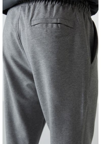 Tommy Life Gri Melanj Pamuklu Yumuşak Dokulu Comfort Fit Nakışlı Erkek Jogger - 82123 GB MELANJ
