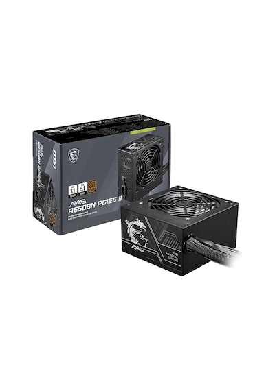 Msı Mag A650bn Pcıe5 Iı 650w 80+ Bronze 120mm Fan Power Supply Akak92msı0020
