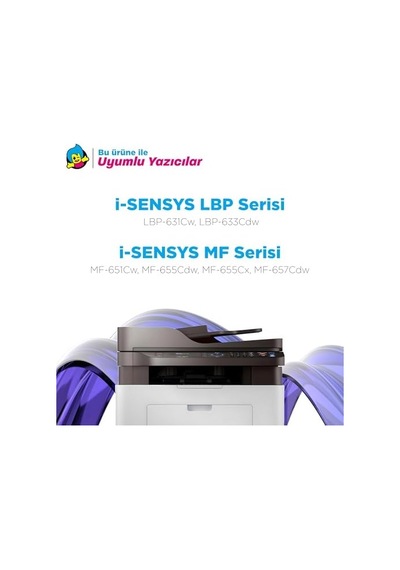 Uyumlu İ-sensys Mf-657cdw Uyumlu  Toner - Çipli / Crg-067 Uyumlu  Toner