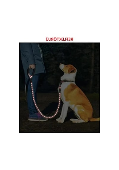 130 Cm Uzunluğunda Reflektörlü Köpek Tasması, Orta Ve Büyük Boylar İçin