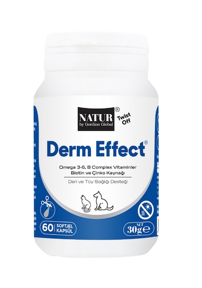 Natur Derm Effect Kedi Köpek Deri Ve Tüy Sağlığı Destek 60 Soft J