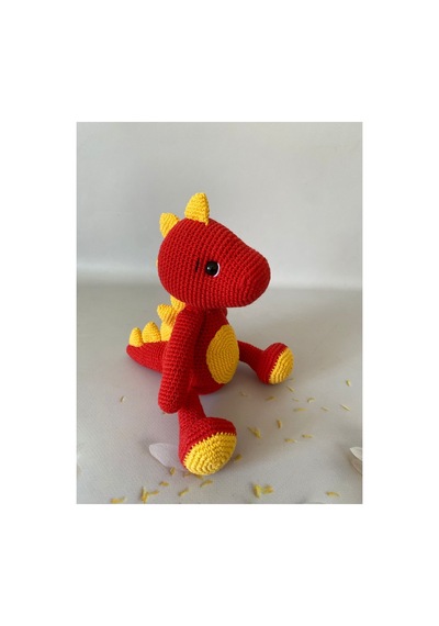Adenya Sepeti El Emeği Örgü Dinazor Taraftar Dino Gs Amiğgurumi Oyuncak Çok Renkli