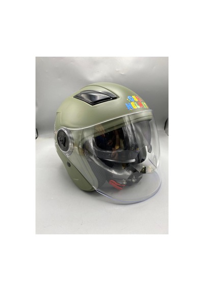 Acık Kask Çocuk Yeşil