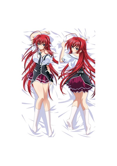 Anime High School Dxd - Rias Gremory Desenli Çift Yön Baskılı Sarılma Yastığı Çok Renkli